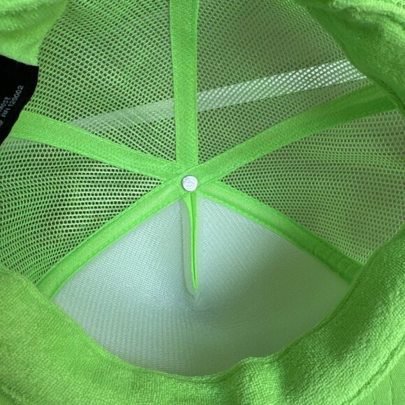 Reef Surf Sandals Otto Snapback Trucker Hat Cap Adjustable Foam Front Neon Green - Picture 8 of 9